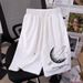 Men's Clothing Waffle Shorts Thin Casual Sports Pants Loose All Match Straight Shorts_viptrois.com