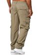 Men’s Clothing Casual Multi-pocket Loose Straight Cargo Outdoor Trousers Pants_viptrois.com