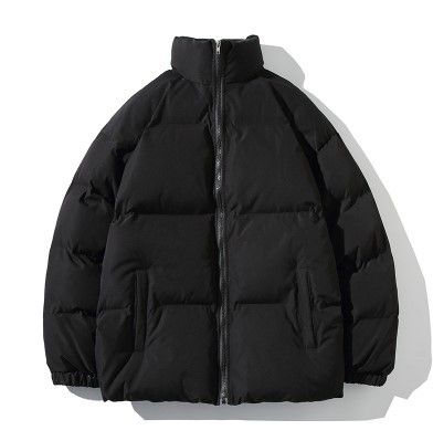 Men's Korean Version Casual Jacket Cotton-padded Short Cotton-padded Clothes Stand-up Collar Bread Clothes Men's_viptrois.com