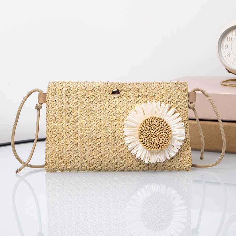 Women's Summer Woven Crossbody Bag - Horizontal Phone Purse For Women (Casual Shoulder Bag With Braided Strap)_viptrois.com