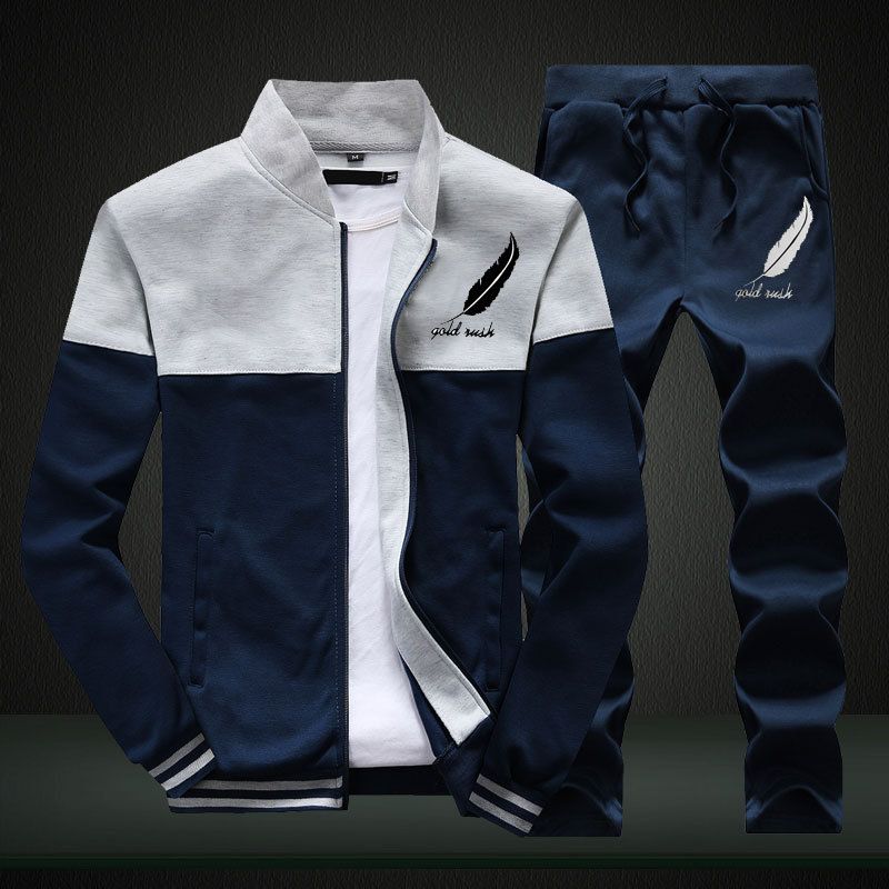 Men's Baseball Jacket & Jogger Set | Casual Sportswear | Polyester Track Suit (M-XXXXL)_viptrois.com