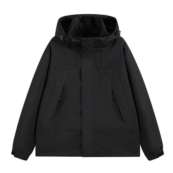 High-Quality Outdoor Couple's Jacket With Detachable Hood, Waterproof, Windproof, Wear-Resistant Short-Sleeve Jacket,_viptrois.com