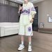 Men's Ice Silk Sports Suit Casual Loose Plus Size Short Sleeve Two Piece Set For Summer_viptrois.com
