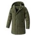 2027 Winter Fashion Overcoat Men Pure Color Windproof Thicken Keep Warm Zipper Hooded Cotton-Padded Jacket M-8XL_viptrois.com