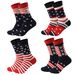Explosive plus-size wicking cotton striped socks for women mid-tube socks for men_viptrois.com