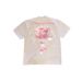 Heavyweight Pure Cotton Oversized T-Shirt For Couples Loose Short-Sleeved Men's And Women's Pink Rose Print Top_viptrois.com