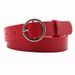 Women's belts are simple and versatile round buckles, new fashion decorative belts for women, students' style jeans belts for women_viptrois.com