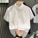 New Summer Style Ice Silk Trendy Short Sleeve Men's Polo Shirt, Business Style, Breathable And Cooling T Shirt_viptrois.com