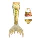 Mother & Kids Children's Mermaid Swimsuit Girl Mermaid Swimsuit Mermaid Princess Costume Mermaid Tail Performance Costume_viptrois.com