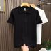 Men's Clothing Summer Men's Shirt Casual Versatile Turn Down Collar Short Sleeve Slim Fit Trendy Fashionable Half Zip Sweater_viptrois.com