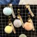 Bag Charm Creative Small Style Keychain Plush Bag Ribbon Pendant Car Key Chain Pearl Pendant Accessories Small Gift_viptrois.com