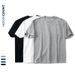 Men's Clothing Men's Summer New 220g Waffle Round Neck T Shirt Solid Color Loose Simple Inverted Triangle Short Sleeve_viptrois.com