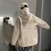 Pink Suede Hooded Sweater Men's Spring And Autumn Trendy Brand Heavy Loose Large Size Casual Jacket_viptrois.com
