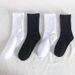 Calf socks High elastic fall winter mid-tube socks men's and women's solid color cotton socks running socks size_viptrois.com