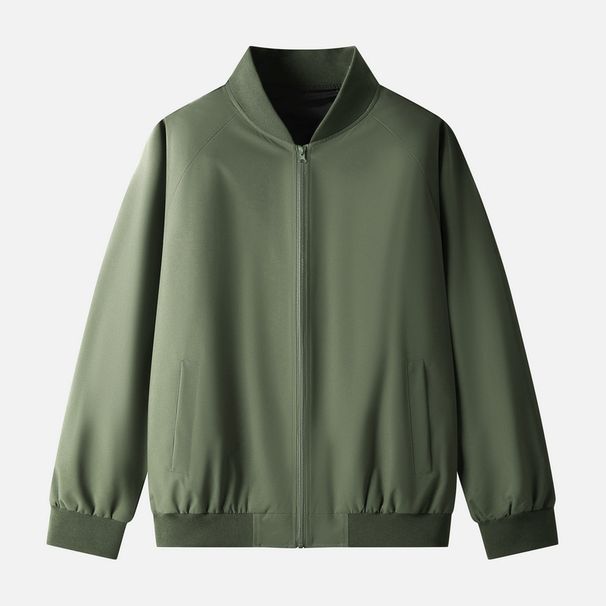 American Casual For Men In Spring, Autumn, Winter, Light Colored Stand Up Collar, Couple Jacket, Flight Suit, Waterproof_viptrois.com