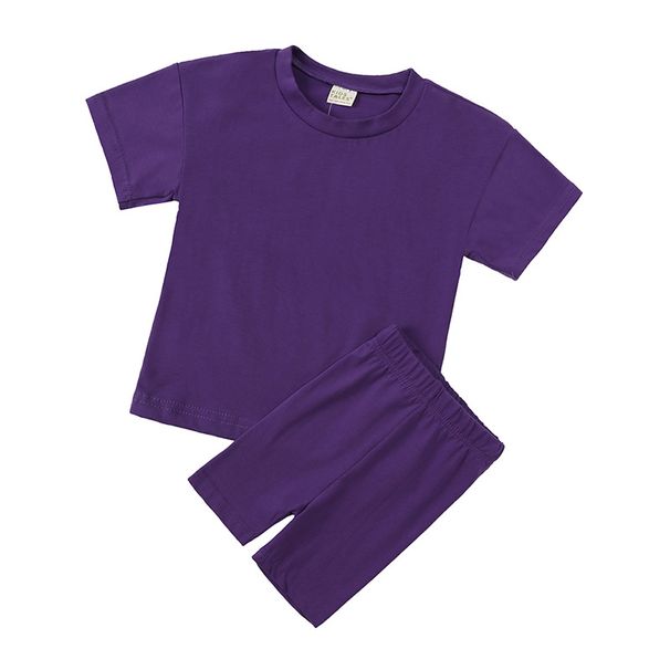 Toddler Girls Clothing Girls Suit Short Sleeved Girls Sports Two Piece Suit New Children's Short Sleeved Shorts Summer Clothes_viptrois.com
