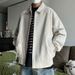 Loom Harington Men's Cleanfit Niche Deconstructed Patchwork Barn Style Lapel Workwear Jacket Casual Versatile_viptrois.com