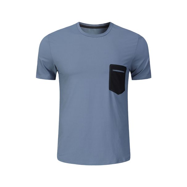 Men's Clothing Elastic Round Neck Quick Drying Breathable Training Short Sleeved Sports Fitness Leisure Outdoor T Shirt Tops_viptrois.com