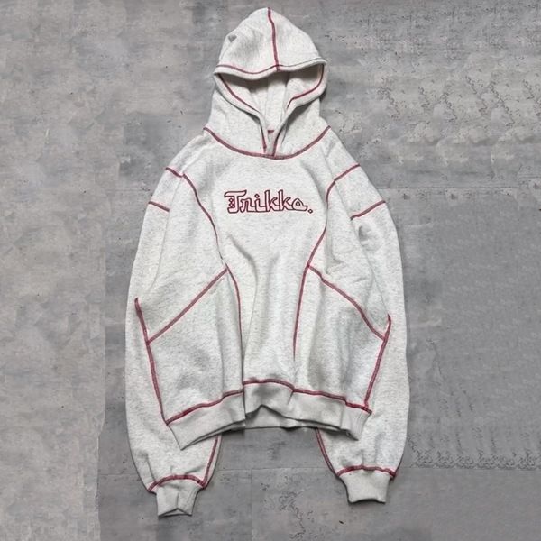 Men's Clothing Men's Fashion Brand Letter Embroidery Loose Hoodie Y2K Hip-hop Streetwear Men's And Women's Pullover Top Set_viptrois.com