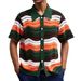 Men's Clothing Retro Striped Hollow Hook Polo Shirt Summer New Lapel Sweater_viptrois.com