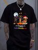 Dachshund Dog Halloween Merry Christmas Happy Hallothanksmas T-Shirt Fashion Stretched Versatile Streetwear Designer Clothes Breathable Unisex_viptrois.com
