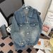 Yellow Mud Color Denim Men's Spring And Autumn New American Style Trendy Brand High-end Cool Washed Turn-down Collar_viptrois.com
