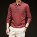 Nordmann Men's Long Sleeve Polo Spring Autumn New Turn-down Collar T-shirt Casual Top Middle-aged Dad Base Shirt_viptrois.com