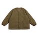 Nanxia Disguise 2022 Winter New Solid Color Gourd Quilted Collarless Jacket Trendy Loose Men's Cotton Coat_viptrois.com