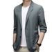 Lightweight Men's Casual Blazer For Spring Summer - Sun Protection Wrinkle-Resistant Office Travel Jacket_viptrois.com