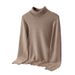 Men's High Neck Sweater, Winter Knit Pullover, Loose Fit Casual Turtleneck, Soft & Warm Long Sleeve Top, Trendy Minimalist Style_viptrois.com