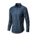 Men's Clothing White Shirt Men's Long Sleeved No Iron Business Formal Fit Korean Style Professional Working Men's White Casual Suit Shirt_viptrois.com