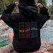 Men's Clothing letter fashion printed back collar plus velvet hooded sweatshirt _viptrois.com