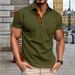Men's Clothing Quick Drying Versatile Casual Shirt Summer New Collared Button Down Short Sleeved T-Shirt_viptrois.com