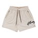 Men's clothing Mesh shorts Loose summer men's thin ice silk quick drying quarter pants_viptrois.com