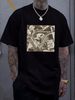 M.C. Escher Relativity Staircase Drawing Print Artwork Artist T Shirt MC12BK Homme Fashion Stretched Casual Summer Unisex Stylish Slightly_viptrois.com
