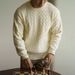 Men's Clothing Texture Sweater Base Knitwear Men's Cable Knit Sweater Autumn New Arrival Classic Preppy Style Casual Pullover For Everyday Wear_viptrois.com