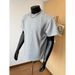 Summer Air Cotton Shoulder Short Sleeved Men's American Small Collar Threaded Splicing Casual T-shirt_viptrois.com