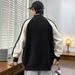 Pure Cross-Border Foreign Trade Dropshipping Men's Hong Kong Style Half-Zip Stand Collar Jacquard Sweater Knitwear 2025_viptrois.com