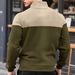 Men’s Waffle-Knit Zip-Up Hoodie – Diamond Grid Stand Collar Pullover For Urban Explorers (S-XXXL, 60% Polyester, Slim Fit, Retro Style)_viptrois.com
