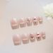 Nails Art Smile Cat Eye Christmas Wear Nail Detachable Nail Patch Nail Piece Nail Sticker Blush Nail 24 Pieces_viptrois.com