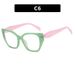 Women's Eyeglasses Retro Square Frame Multi Sided Cat Shaped Plain Glasses Frame New Anti Blue Light Can Be Matched With Myopia Flat Glasses_viptrois.com