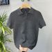 Men's Slim Fit Polo Shirt High End Knitted Trendy Short Sleeved Stretch Collar Business Commuting Ice Silk T-Shirt_viptrois.com