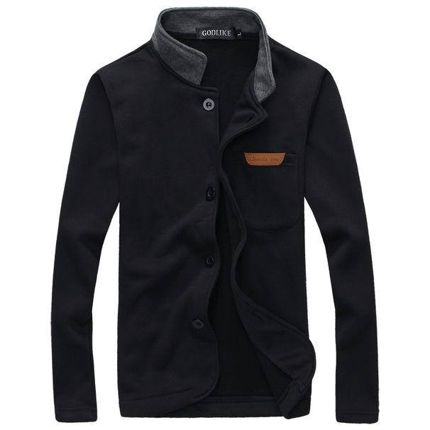 Men's Clothing high quality leather label sweatshirt, versatile cardigan, men's simple jacket, autumn clothing hot sale 9955_viptrois.com
