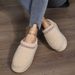 Lamb wool snow boots autumn and winter new thick bottom muffin wrap head to wear warm non-slip fur one_viptrois.com