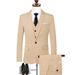 Men's Clothing Men's Suits Four Seasons New Business Professional Formal Wear Groom Best Man Solid Color Two Piece Suit For Men_viptrois.com