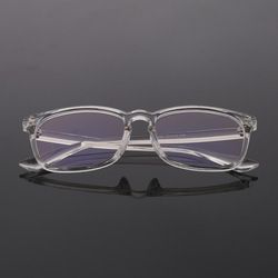 New Color Changing Blue Light Radiation Protection Flat Glasses Rivet Square Frame Flat Glasses Big Face Slim Men And Women_viptrois.com