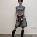 Men's Clothing Summer New Style Washed Retro Distressed Couple Men And Women Casual Five Point Jeans Cat Whisker Silhouette Trendy Loose_viptrois.com