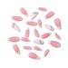 Wear High End Nails Ins Style French Almond Nails Shell Nail Art Pieces Detachable Nail Pieces 24 Pieces_viptrois.com