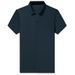 Men's Clothing Summer Thin Solid Color Short Sleeved Lapel Trendy Casual Soft Skin Friendly Business All Match Loose Polo Shirt For Men_viptrois.com