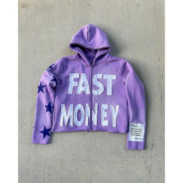 Autumn Winter New Letter Print Sweatshirt Loose Hooded Men's Jacket Multiple Colors Available Trendy Popular_viptrois.com